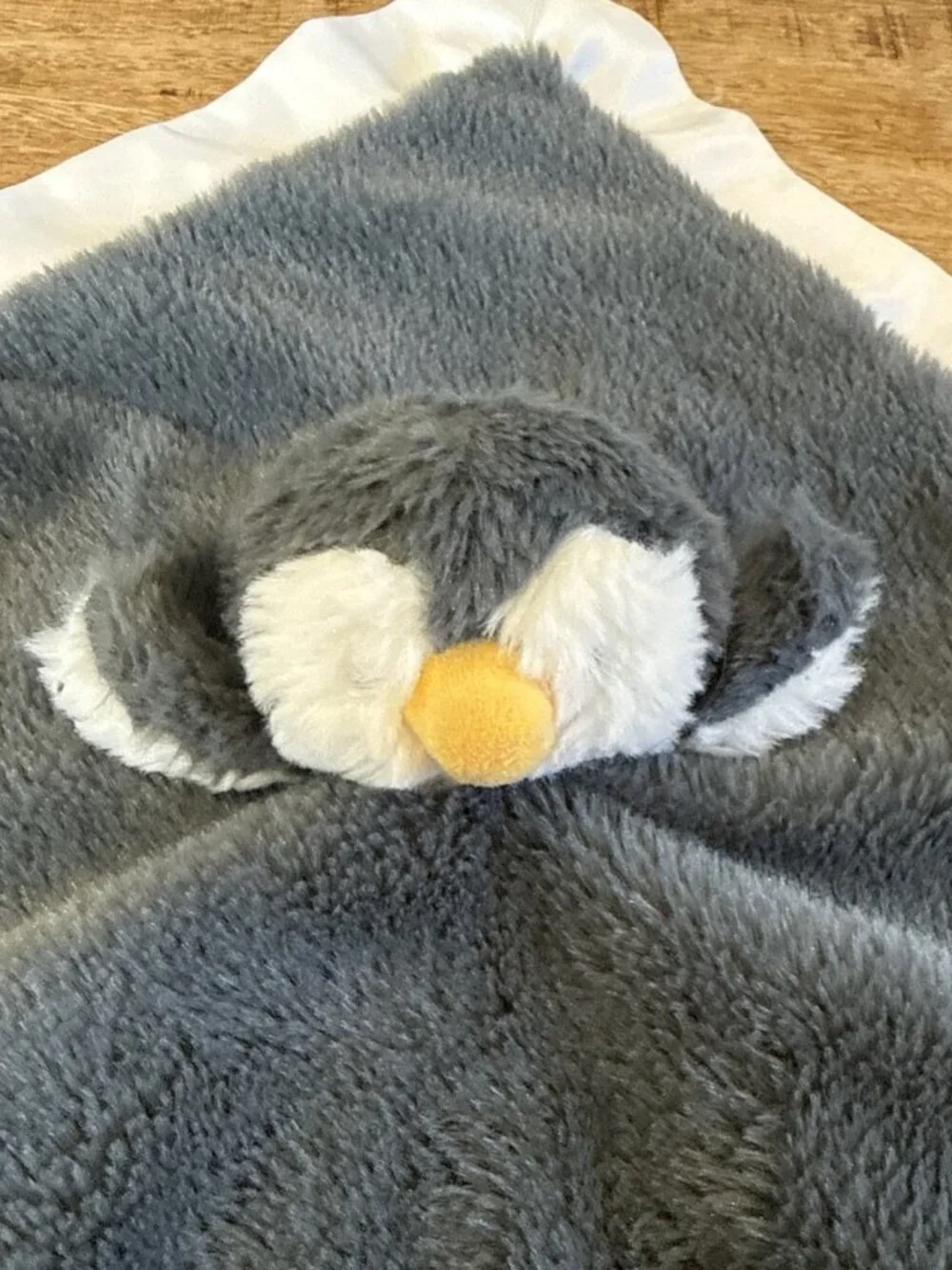 Apricot Lamb Unisex Baby Penguin Lovey Plush Security Blanket Soft Black White